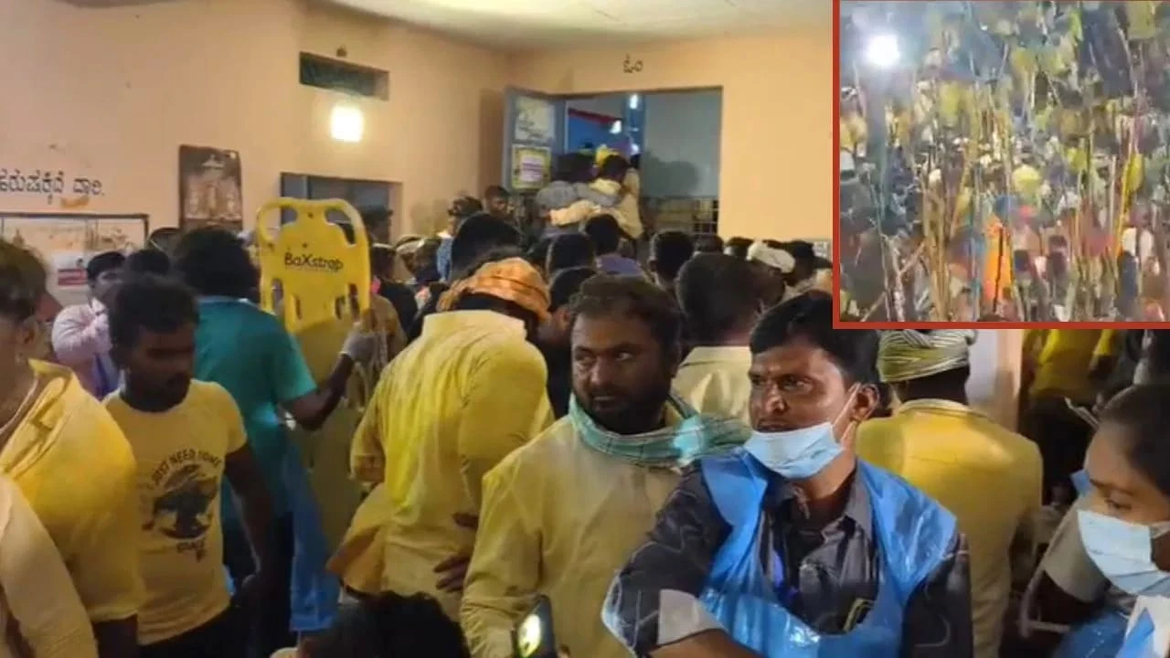 आंध्र प्रदेश: दशहरे पर मल्लेश्वर मंदिर के पास लाठी-डंडों की ‘छीना झपटी’ में 2 की मौत, 100 घायल