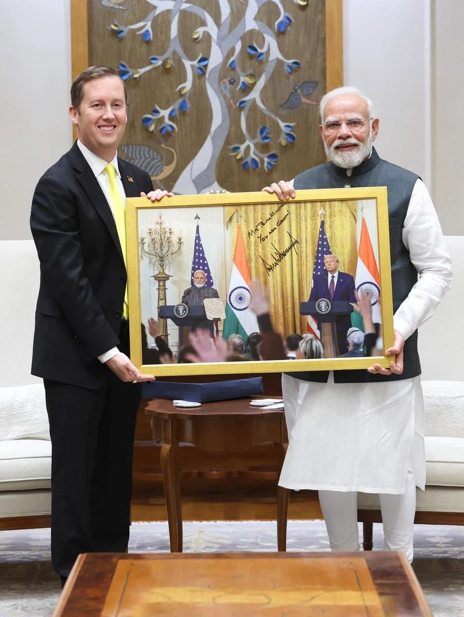 पीएम मोदी से मिले अमेरिका के नए राजदूत सर्जियो गोर, भारत-अमेरिका संबंधों को बताया अहम