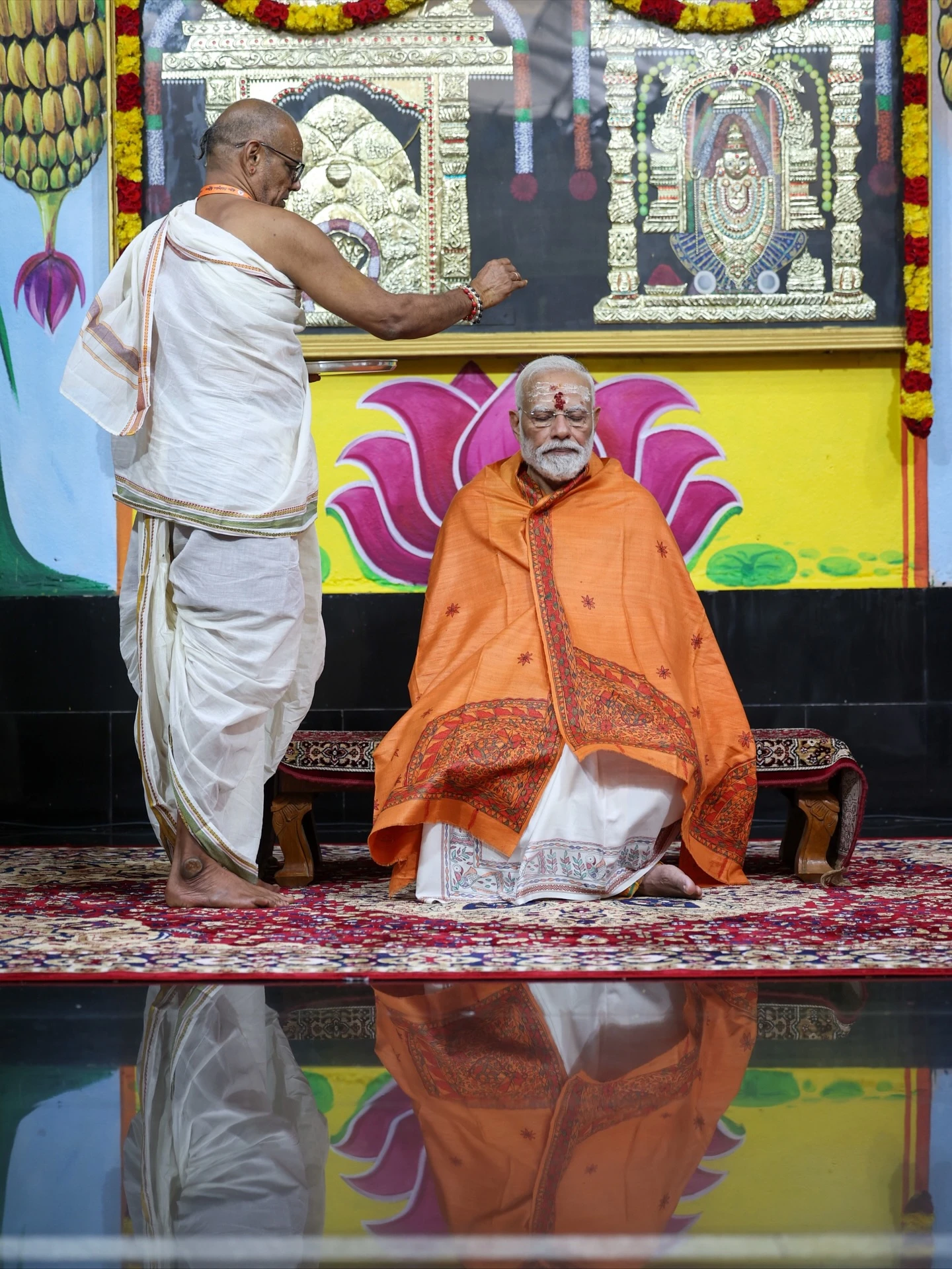 प्रधानमंत्री मोदी ने आंध्र प्रदेश मंदिर में पूजा की, बिजली और रेलवे समेत परियोजनाओं का करेंगे शिलान्यास