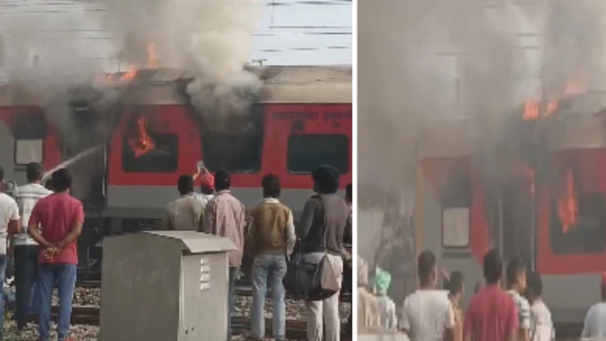 अमृतसर-सहरसा गरीब रथ में हादसा: आग से एक महिला झुलसी, एसी डिब्बे प्रभावित