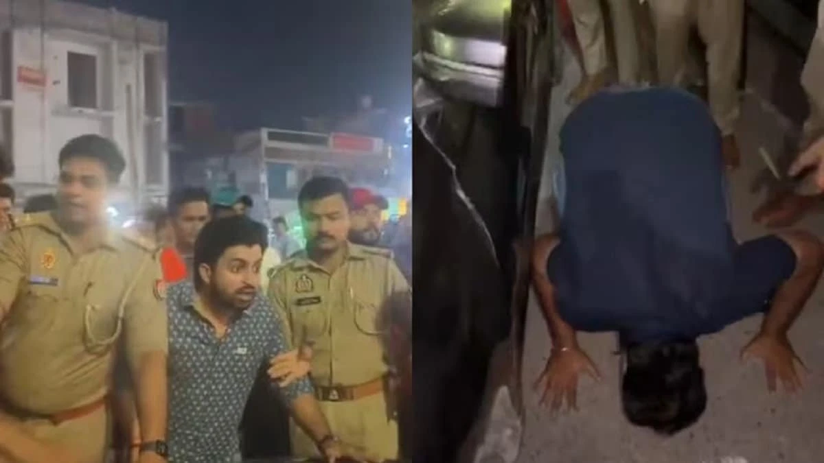मेरठ में मंत्री का नाम लेकर व्यापारी से रगड़वाई नाक, अखिलेश बोले- 'अहंकार का अंत तय है'