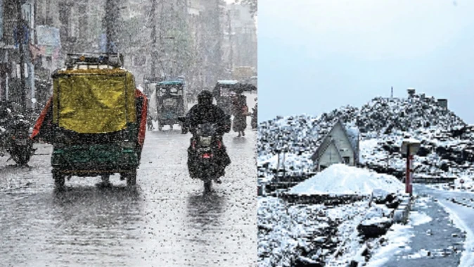 सिक्किम में भारी बर्फबारी, आंध्र-तेलंगाना में ‘मोंथा’ तूफान का कहर; कई राज्यों में अलर्ट जारी