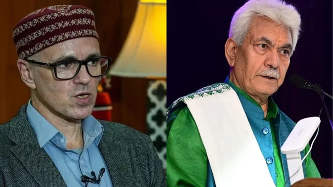 जम्मू-कश्मीर की सियासत गरमाई: एलजी बोले काम कीजिए, उमर ने कहा– वादों का हिसाब भी दीजिए