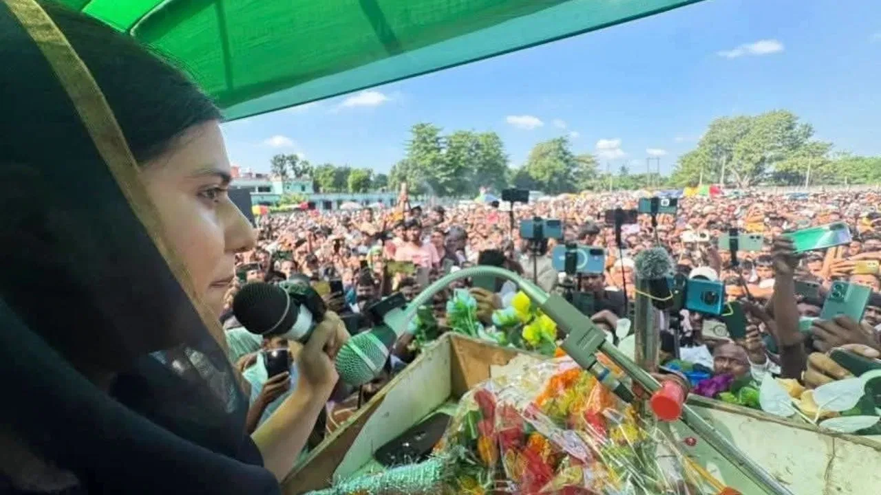 बिहार चुनाव: महागठबंधन के समर्थन में सपा सांसद इकरा हसन ने किशनगंज में भरी हुंकार