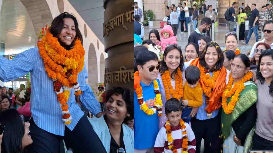 वर्ल्ड कप विजेता स्नेह राणा का दून में भव्य स्वागत, सीएम धामी ने दी बधाई