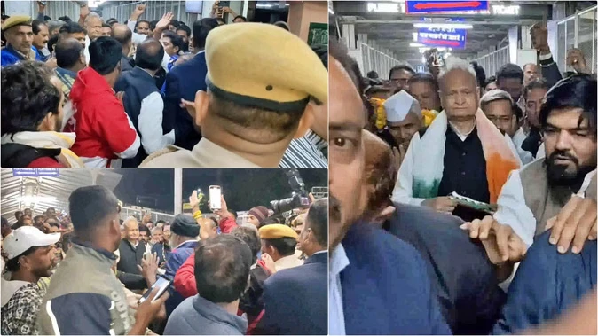 धारीवाल और गुंजल समर्थकों में गहलोत के स्वागत पर भिड़ंत, कांग्रेस की कलह फिर उजागर