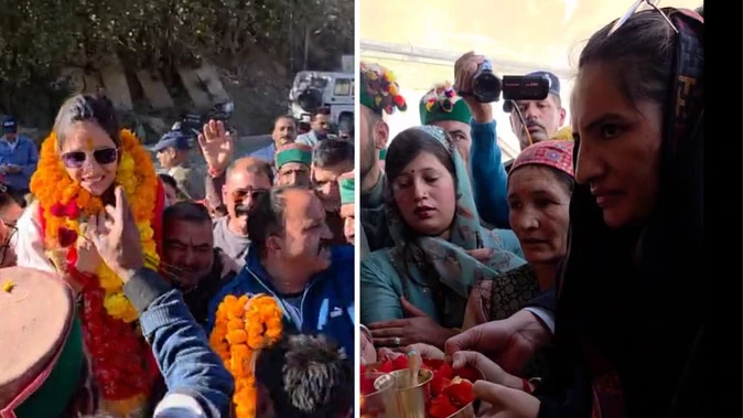 रोहड़ू में खुशियों का माहौल, महिला क्रिकेट विश्व कप विजेता रेणुका ठाकुर का भव्य स्वागत