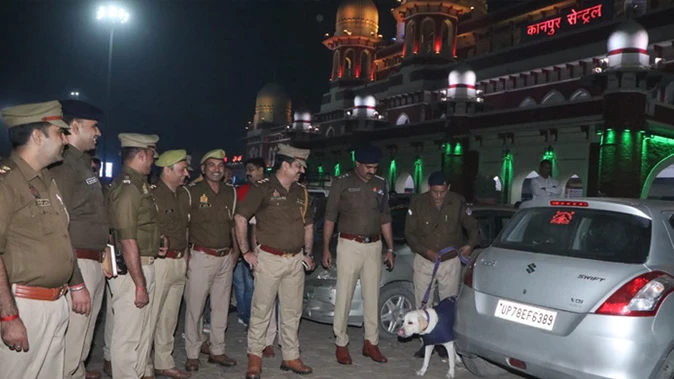 दिल्ली धमाके के बाद कानपुर सेंट्रल स्टेशन पर सुरक्षा कड़ी, 24 घंटे पैट्रोलिंग