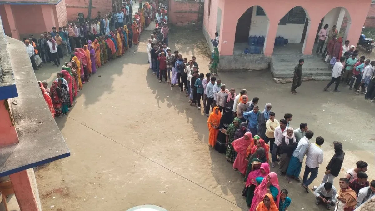 बंपर वोटिंग के साथ बिहार में 66.91% वोटिंग, एग्जिट पोल में राजग बहुमत में