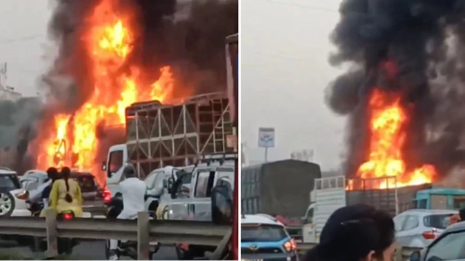 पुणे: नवले ब्रिज पर दो ट्रकों की टक्कर, 8 लोगों की मौत, कई घायल