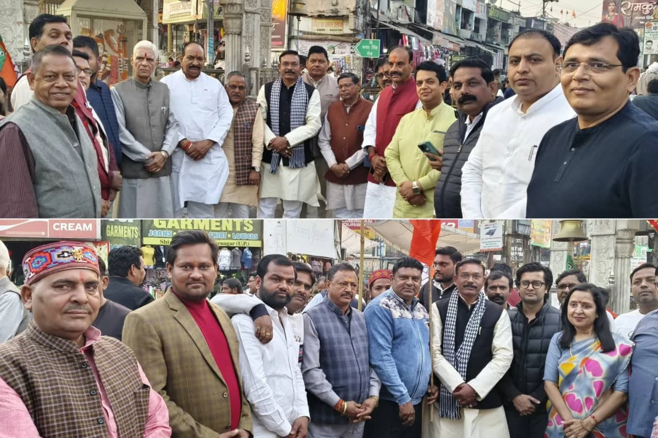 मुजफ्फरनगर: बिहार में एनडीए की जीत पर भाजपा कार्यकर्ताओं ने मनाया जोरदार जश्न