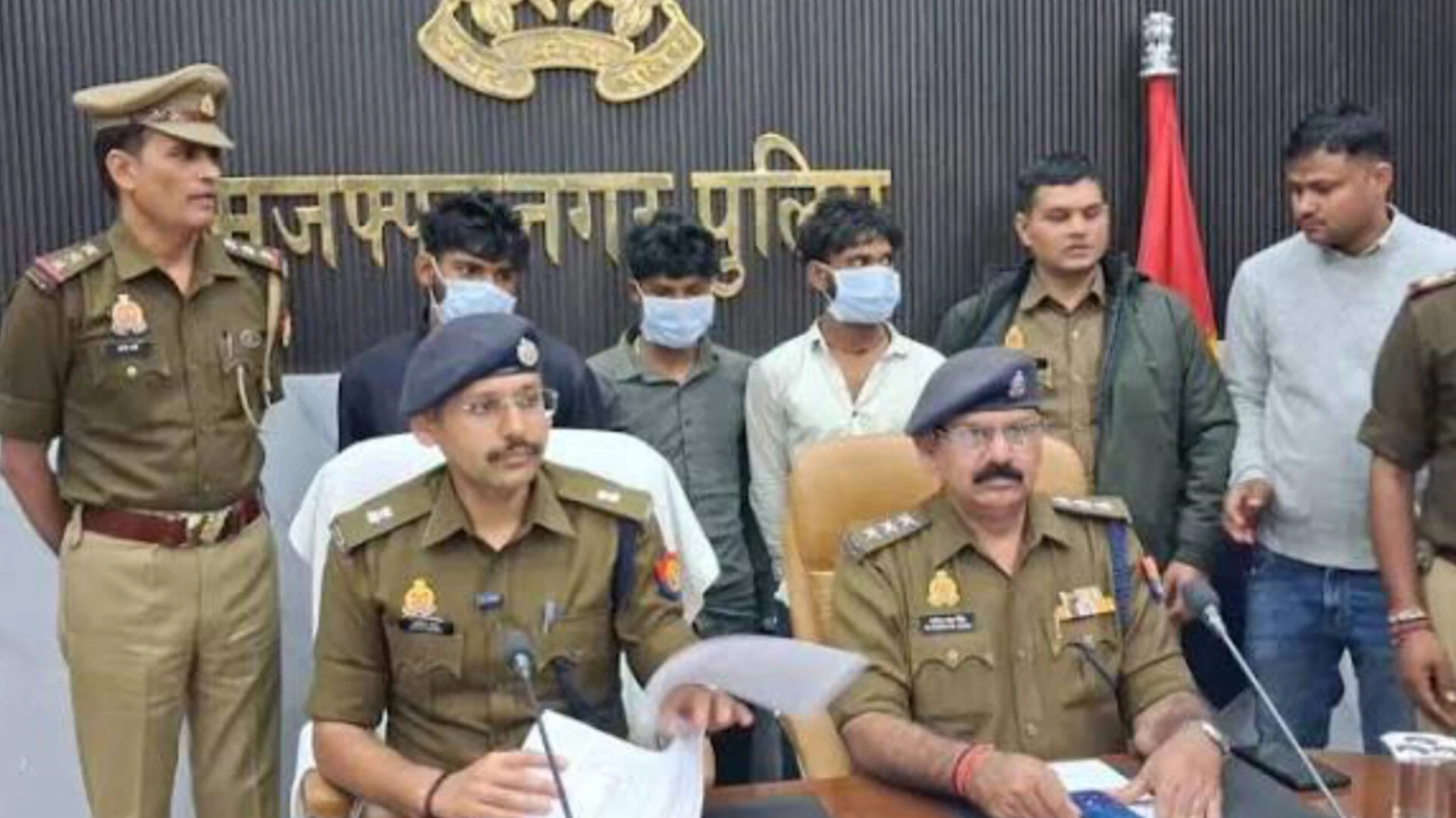 मुजफ्फरनगर पुलिस की बड़ी कार्रवाई: चार चोर गिरफ्तार, हथियार-जेवर बरामद