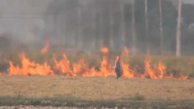 पराली जलाने के मामलों में बढ़ोतरी, जींद में 3 किसान गिरफ्तार