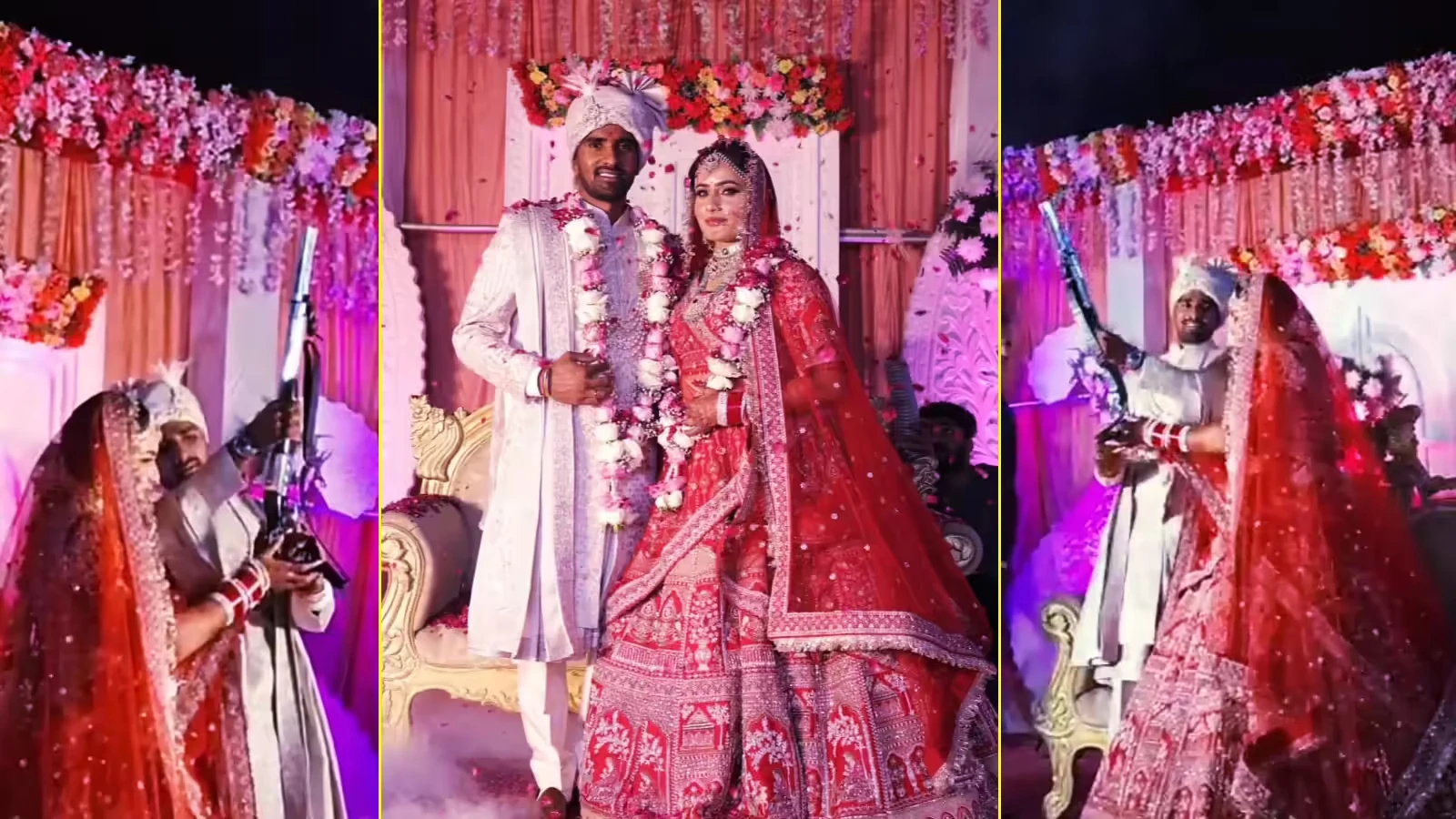 शादी में हर्ष फायरिंग का वीडियो वायरल, अन्नू रानी और साहिल पर केस दर्ज