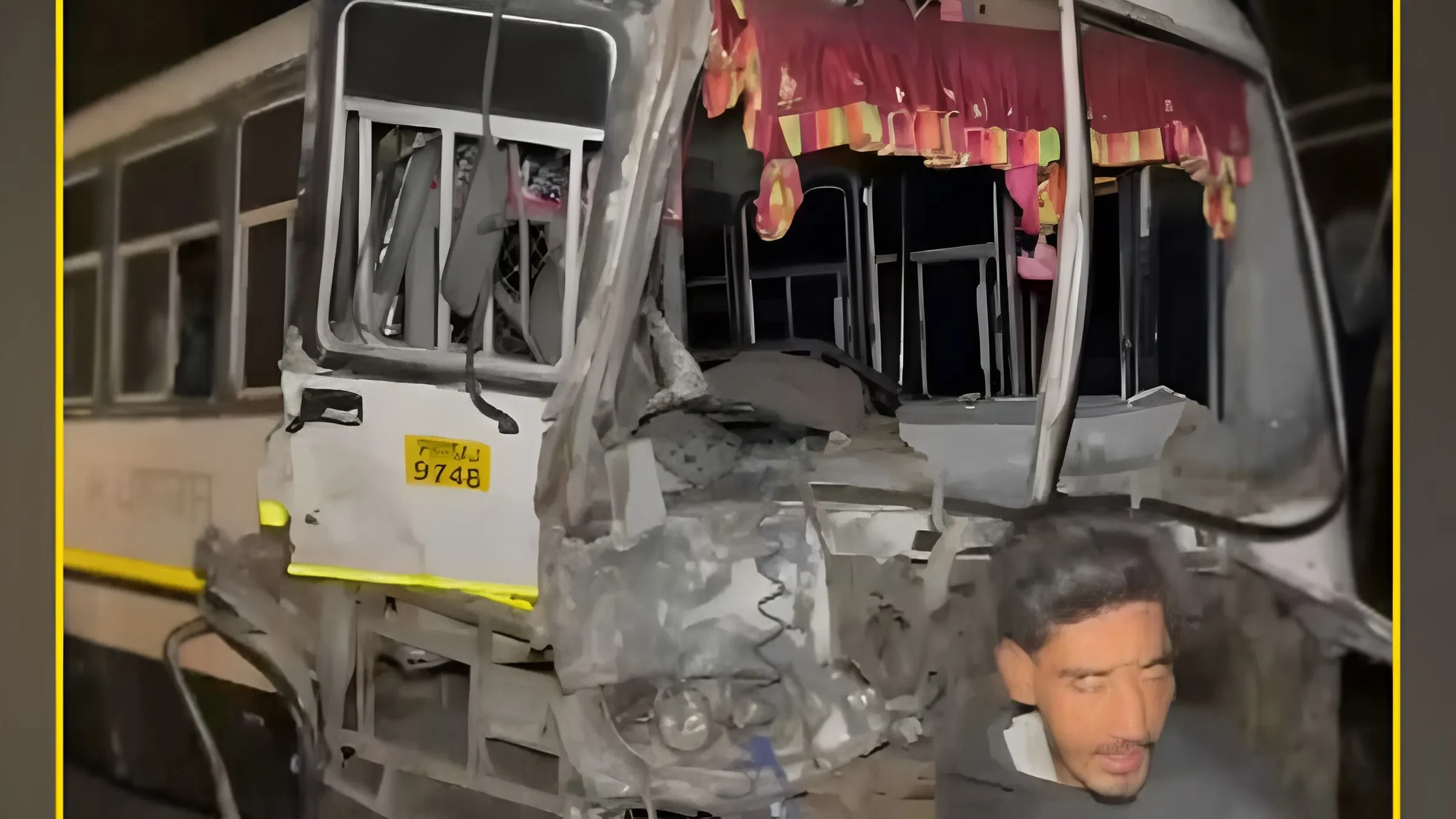 फाजिल्का–मलौत रोड पर बस और कैंटर की टक्कर, दो की मौत; 15 यात्री घायल