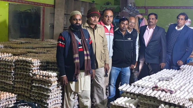 मुरादाबाद में फर्जी देसी अंडा बनाने वाला कारखाना सील, लाखों अंडे जब्त