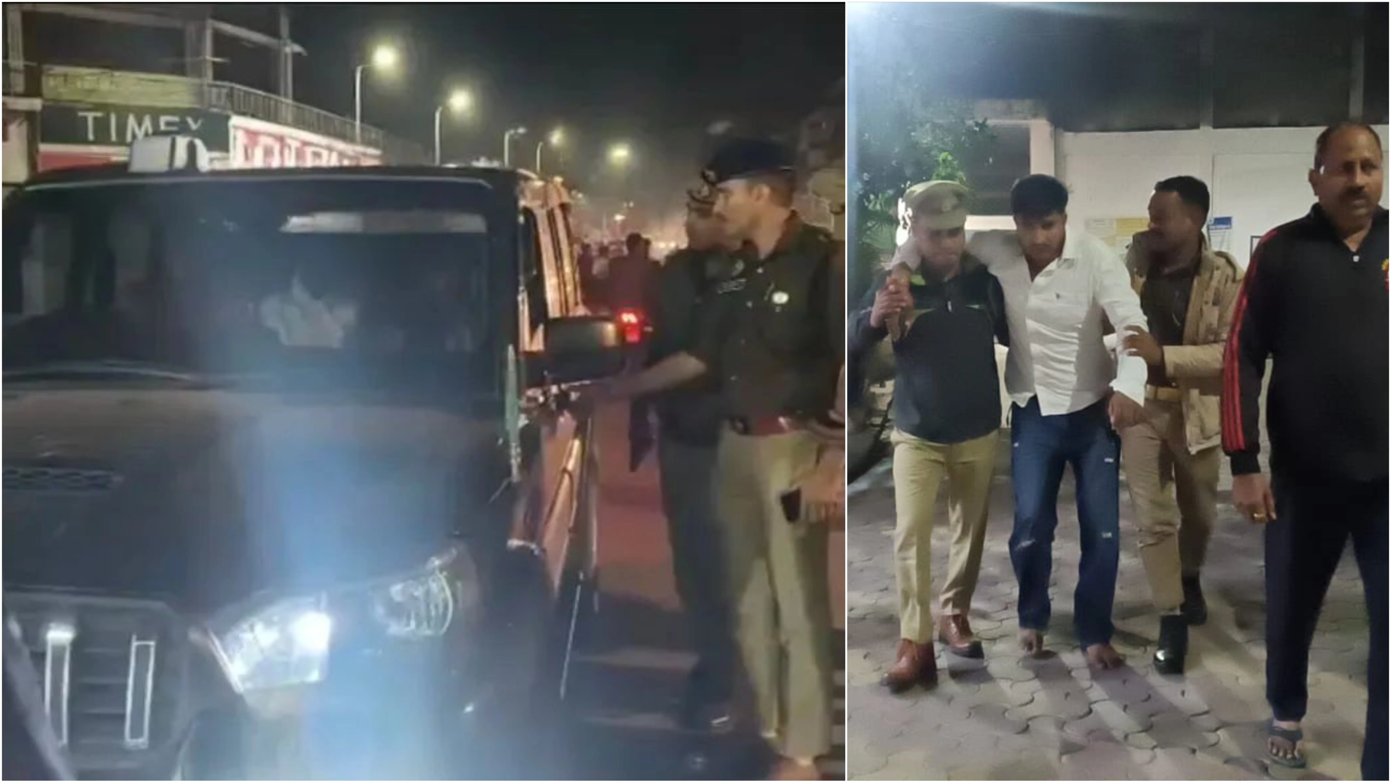 मुजफ्फरनगर: शिव चौक पर स्कॉर्पियो सवार दबंगों की गुंडागर्दी, पुलिस ने पीछा कर पकड़ा