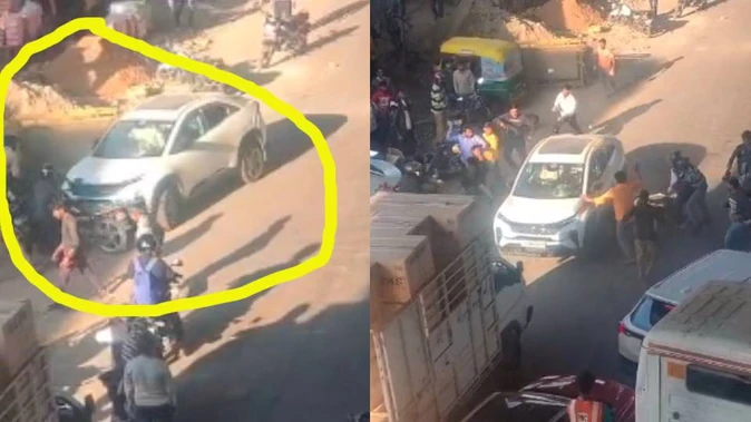 राजधानी में कार सवार का तांडव, कई गाड़ियों को मारी टक्कर; तीन लोग घायल