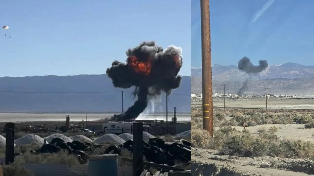 कैलिफोर्निया में F-16 फाइटर जेट क्रैश, पायलट सुरक्षित