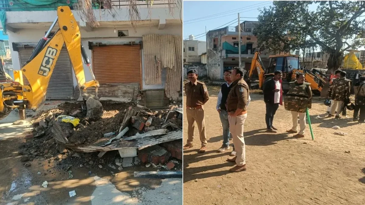 पूरे गांव को वक्फ संपत्ति बताने का दावा खारिज, अवैध कब्जे पर चला बुलडोजर