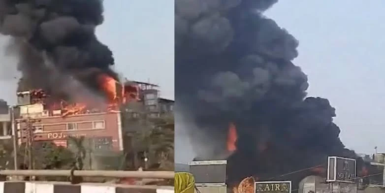 भुवनेश्वर के नाइट क्लब में लगी भीषण आग, मचा हड़कंप