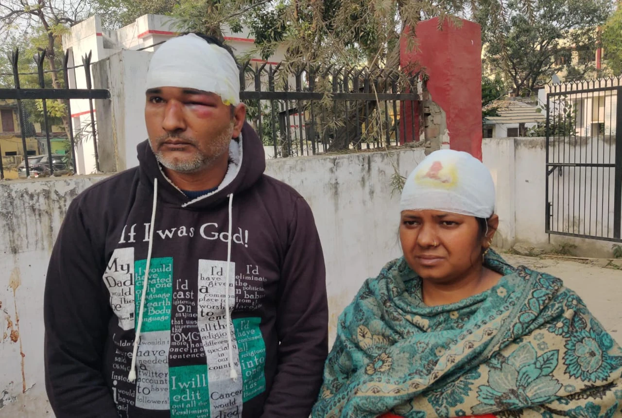 सरधना में टेंपो खड़ा करने को लेकर झगड़ा, चालक और मामी घायल