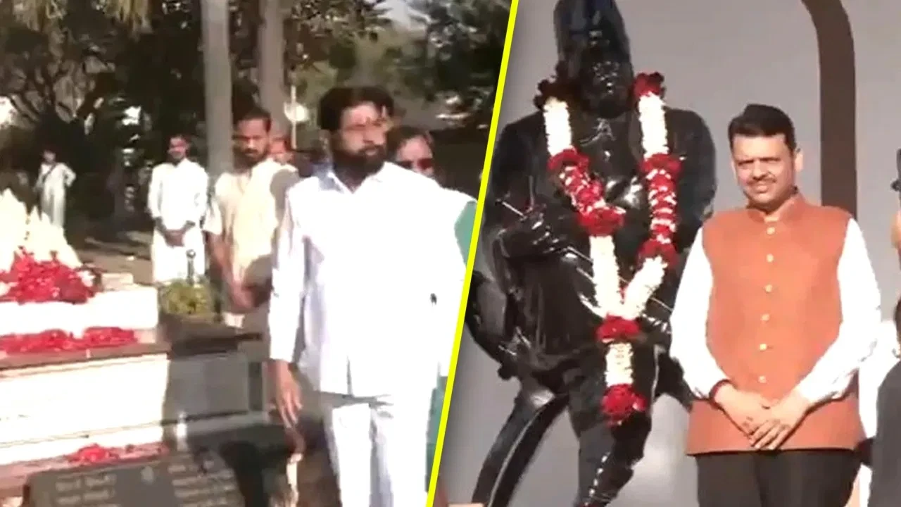 नागपुर में आरएसएस स्मृति मंदिर पहुंचे फडणवीस-शिंदे, अजित पवार रहे नदारद