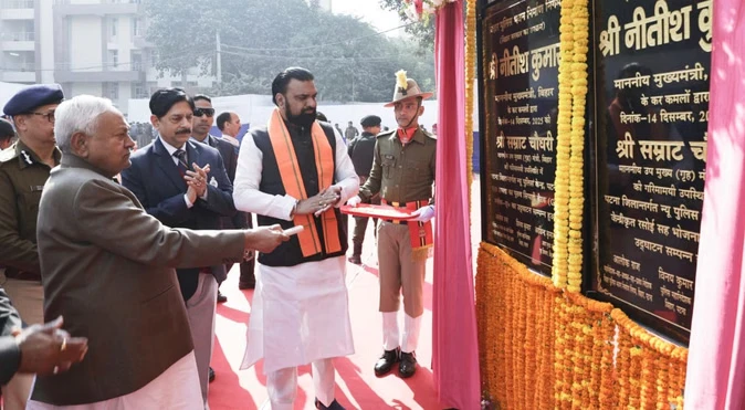 पटना पुलिस के जवानों के लिए नई सुविधा: सीएम नीतीश ने 700 क्षमता वाले बैरक का किया उद्घाटन