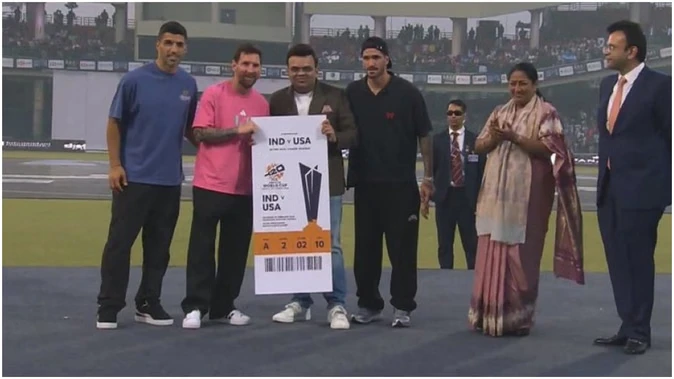 दिल्ली में मेसी ने जय शाह से की मुलाकात, टी20 विश्व कप में भाग लेने का मिला आमंत्रण