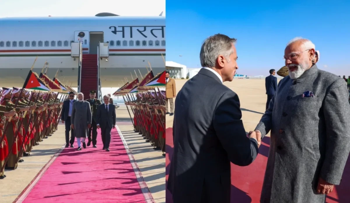 जॉर्डन पहुंचे पीएम मोदी, प्रधानमंत्री जाफर हसन ने एयरपोर्ट पर किया स्वागत