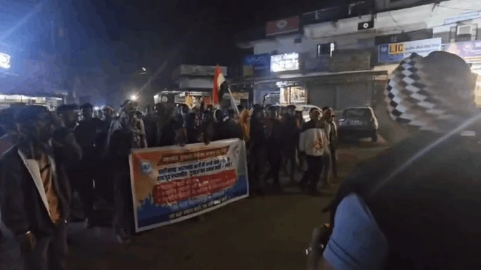 नारायणपुर से कोंडागांव तक पैदल मार्च, एनएसयूआई ने एसपी को सौंपा ज्ञापन