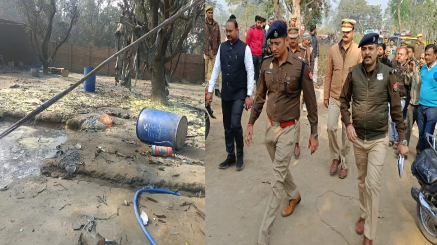 बिजनौर: पटाखा फैक्टरी में भीषण विस्फोट, एक मजदूर की मौत