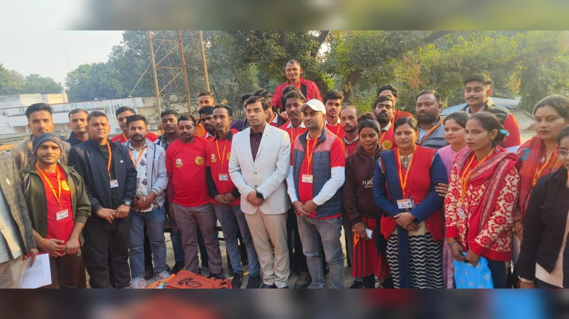 मुजफ्फरनगर: लखनऊ से प्रशिक्षण लेकर लौटे 36 आपदा मित्रों का स्वागत