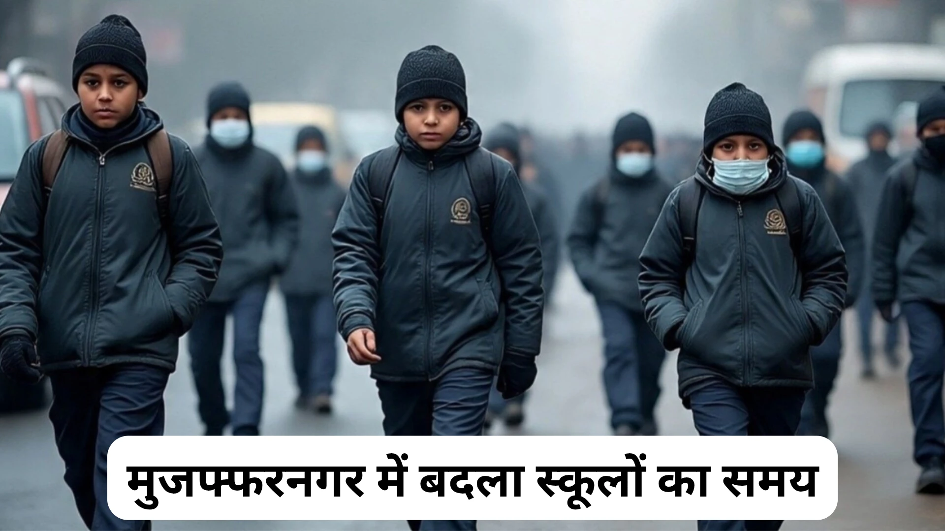 मुजफ्फरनगर में ठंड और कोहरे के चलते बदला स्कूलों का समय