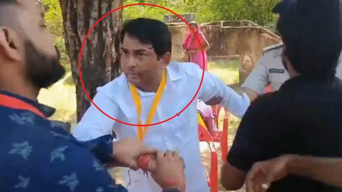 अखेडी में नरेश मीणा की गाड़ी पर हमला, समर्थकों ने प्रदर्शन कर किया पथराव