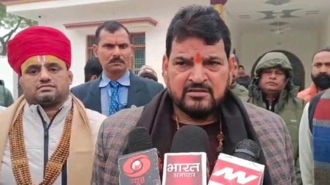 भगवान राम पर दिए टीएमसी विधायक के बयान पर भड़के बृजभूषण शरण सिंह