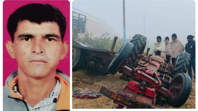 मेरठ: टिकोला मिल में गन्ना डालकर लौट रही ट्रैक्टर-ट्रॉली पलटी, किसान की मौत