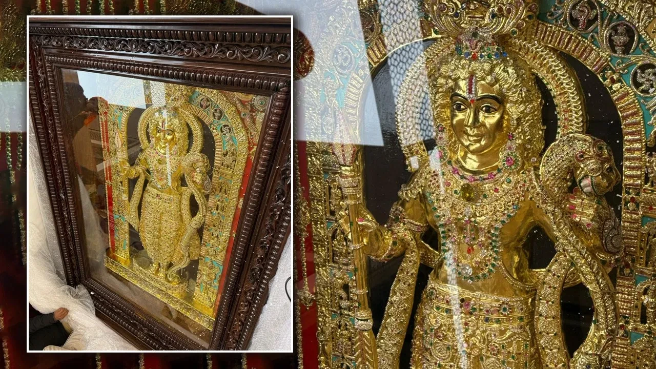 सोने-हीरे-रत्नों से सजी...अयोध्या पहुंचे 30 करोड़ की भव्य रामलला की मूर्ति