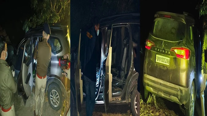 अलीगढ़: होटल संचालक व उसके दोस्त की गोली मारकर हत्या, बंद कार में मिलीं लाश