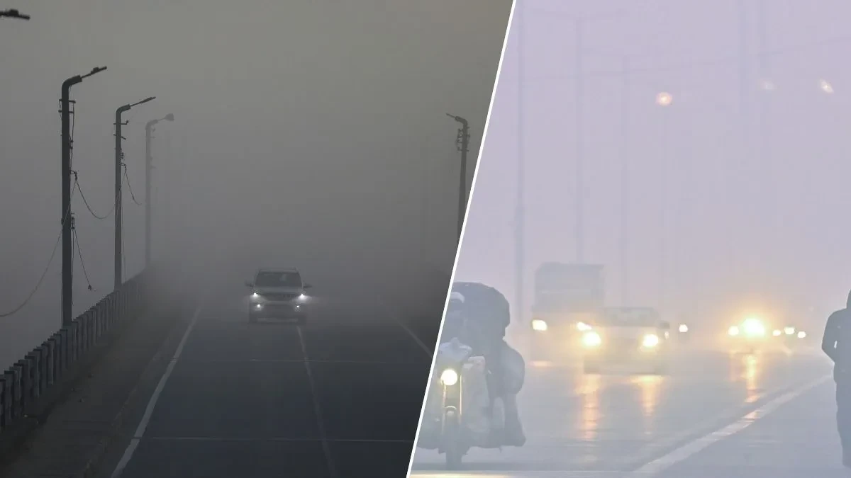 दिल्ली से बिहार तक ठिठुरन, पहाड़ों पर बर्फबारी; कोहरे से जनजीवन प्रभावित