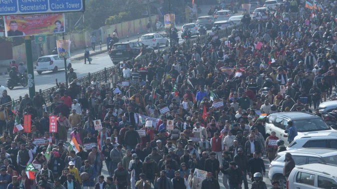 अंकिता हत्याकांड: उत्तराखंड में सीबीआई जांच की मांग को लेकर विशाल प्रदर्शन