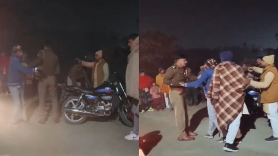 कैराना में मारपीट के दौरान पुलिस से हाथापाई, सोशल मीडिया पर वीडियो वायरल