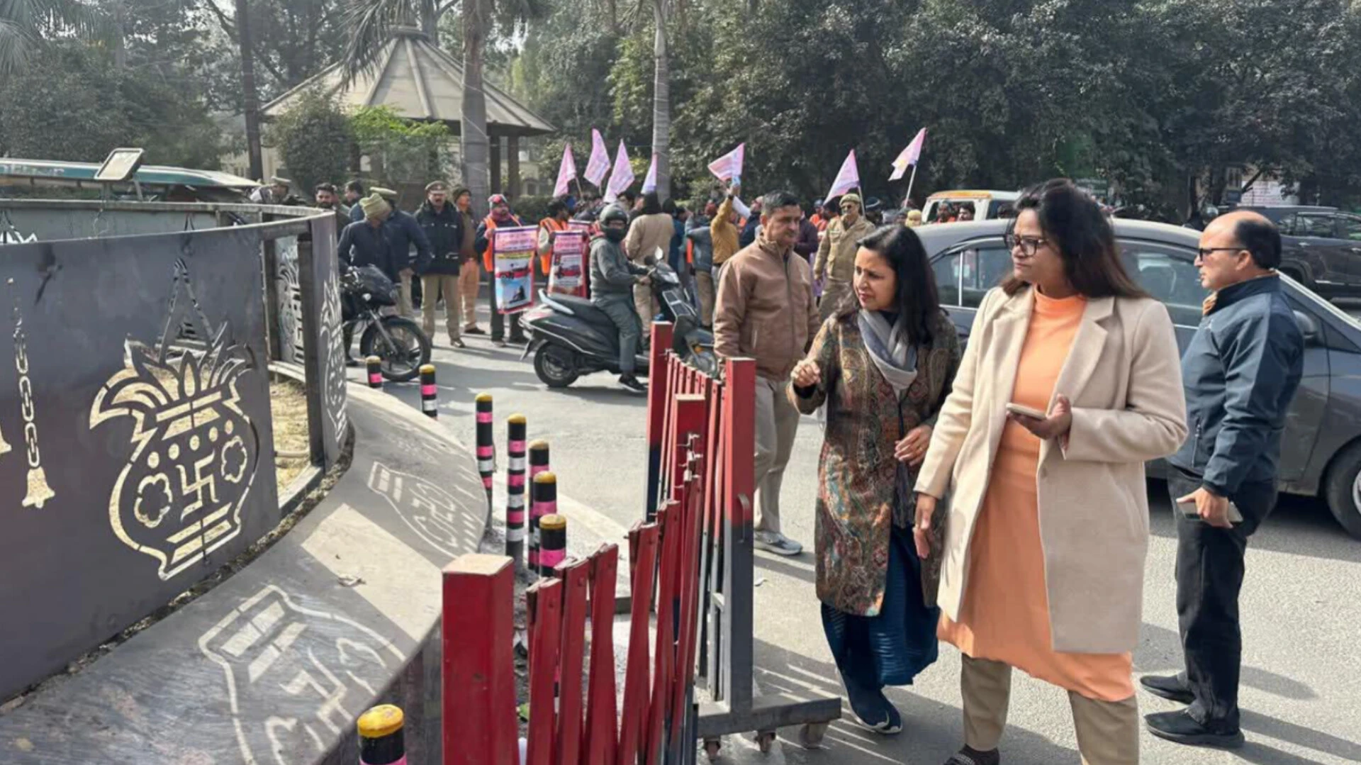 चेयरपर्सन ने महावीर चौक का किया निरीक्षण, गुणवत्ता पूर्ण कार्य के दिए निर्देश