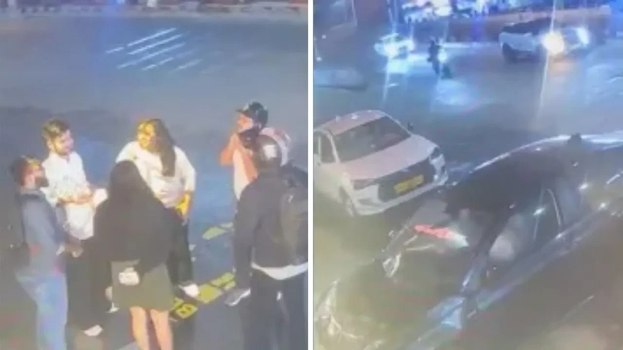 बेंगलुरु: नशे में धुत ड्राइवर की कार डिवाइडर से टकराई,  बाइक सवार घायल