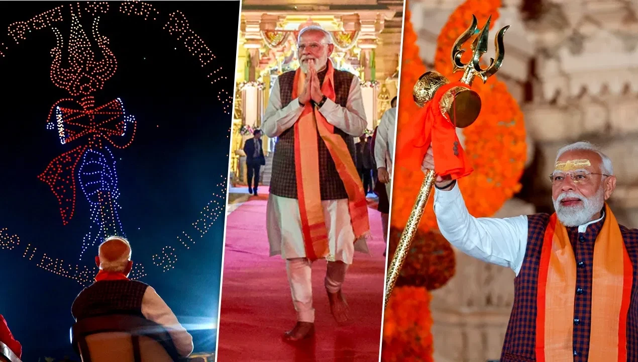 हर-हर महादेव की गूंज के बीच पीएम मोदी ने सोमनाथ की दिव्यता का किया अनुभव