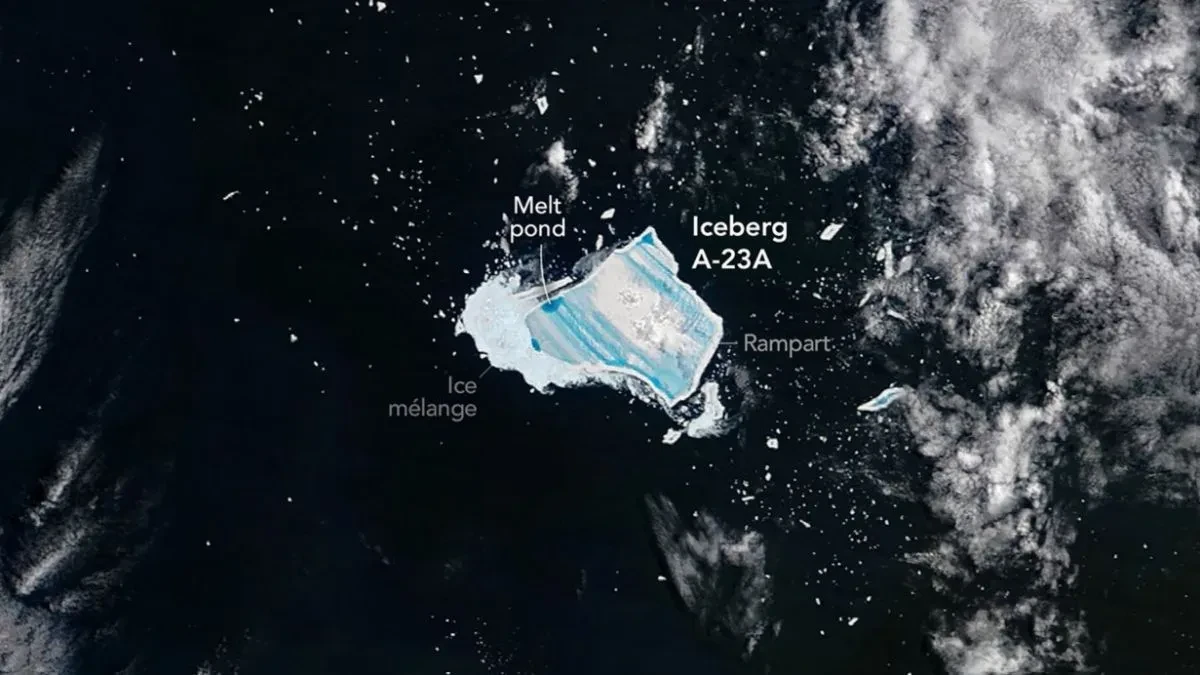 चार दशक बाद A-23A आइसबर्ग का सफर खत्म, वैज्ञानिकों ने जताई चिंता