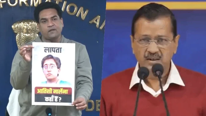 दिल्ली मंत्री कपिल मिश्रा ने लापता आतिशी पर उठाए सवाल, केजरीवाल को भी घेरा