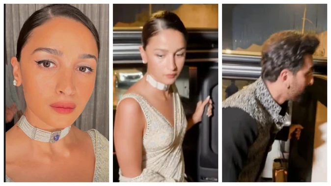 रिसेप्शन पार्टी में आलिया-रणबीर का देसी अंदाज, वीडियो हुआ वायरल