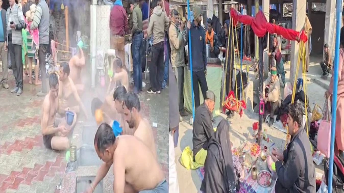 मकर संक्रांति: तत्तापानी में श्रद्धालुओं ने लिया पवित्र स्नान और तुलादान