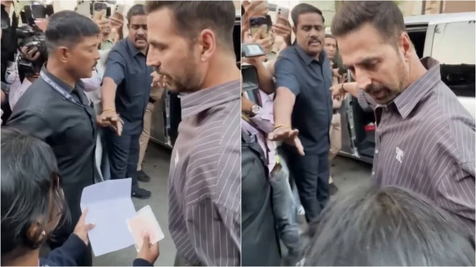 बीएमसी मतदान के दौरान बच्ची ने अक्षय कुमार से मांगी आर्थिक मदद